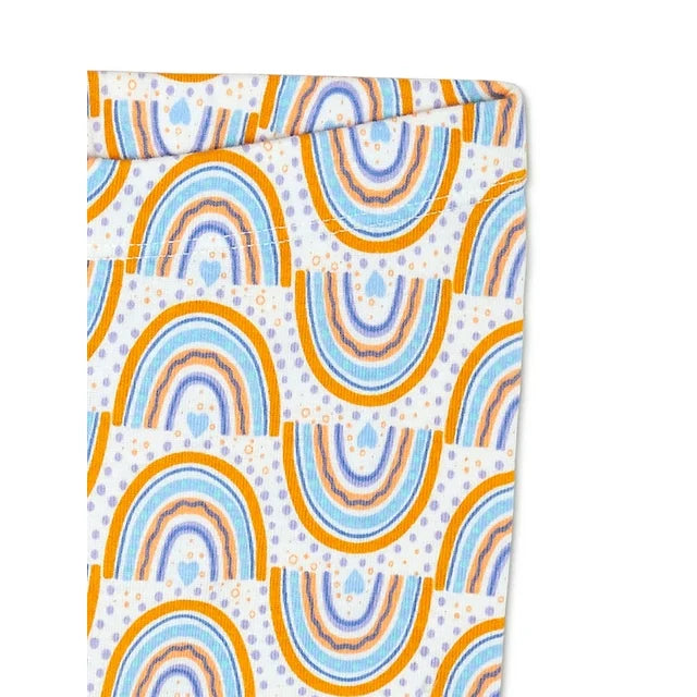 Wonder Nation Toddler Cotton Long Sleeve Sleep Tee and Pants Pajama Set, 2-Piece, Sizes 12M-5T  | WTWL727XA