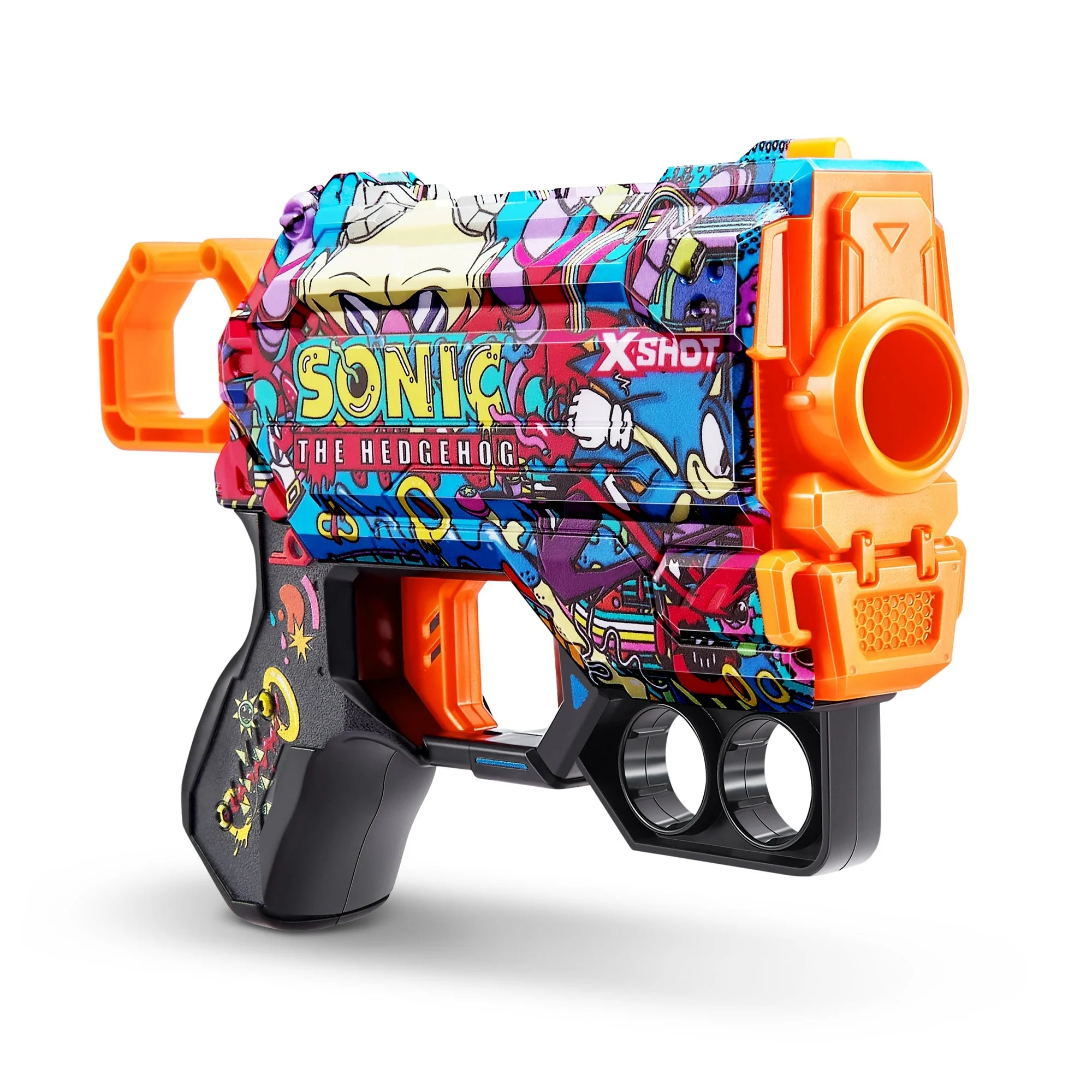 XSHOT Skins Menace Blaster - Sonic Superspeed Skin (8 Darts) by ZURU, For Ages 8+ | WTWL179XA