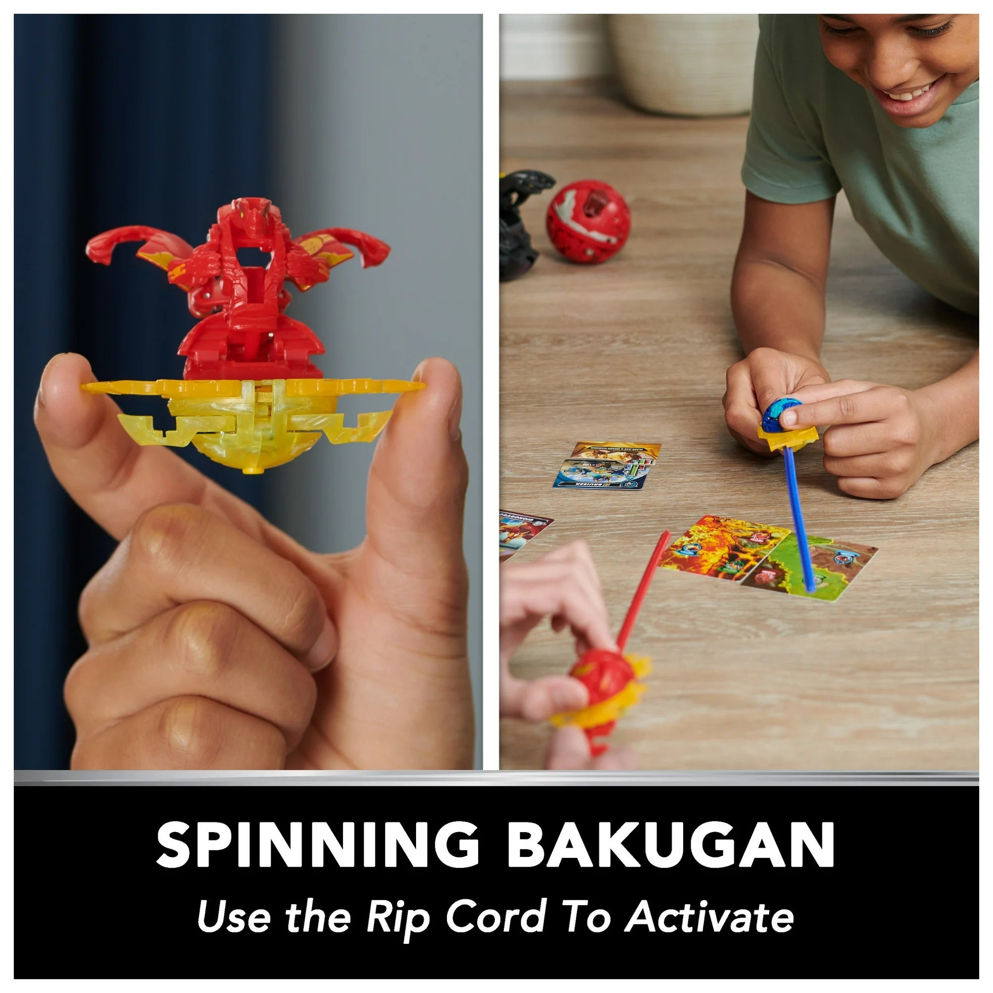 Bakugan Starter 3-Pack Spinning Action Figures, Special Attack Dragonoids, Hammerhead and Nillious |  WTWL868XA