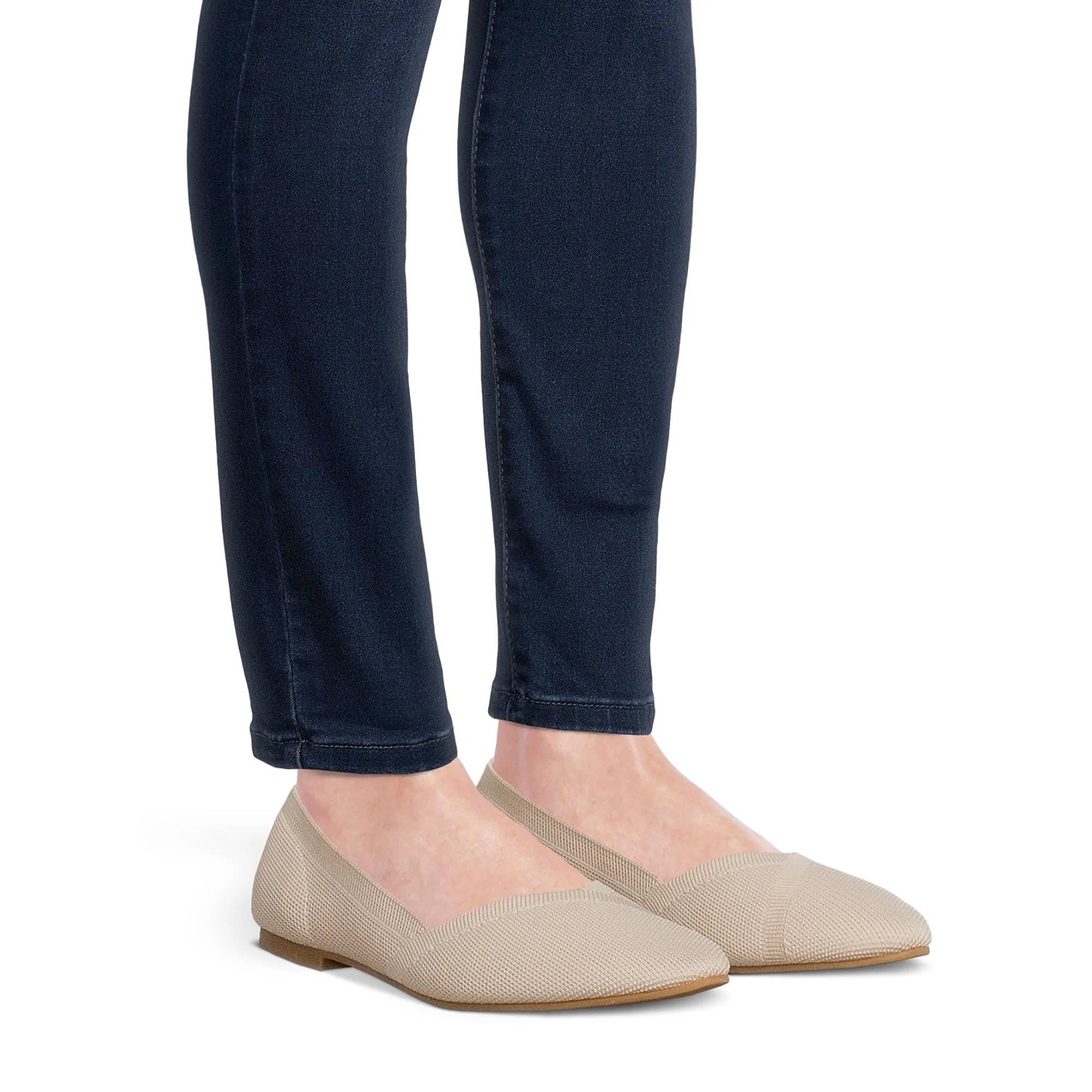 Time and Tru Women's Knit Ballet Flats, Sizes 6-11  |  WTWL1061XA