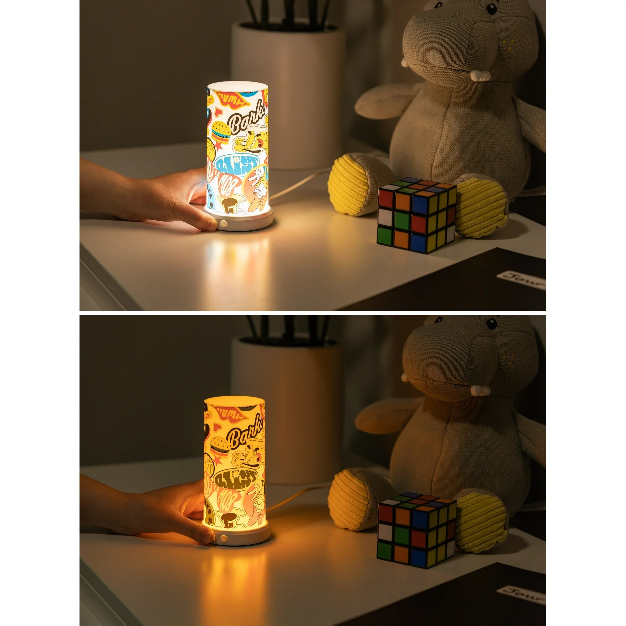 Disney Mickey and Minnie Color-Changing LED Tabletop Lamp, Dimmable, |  WTWL864XA