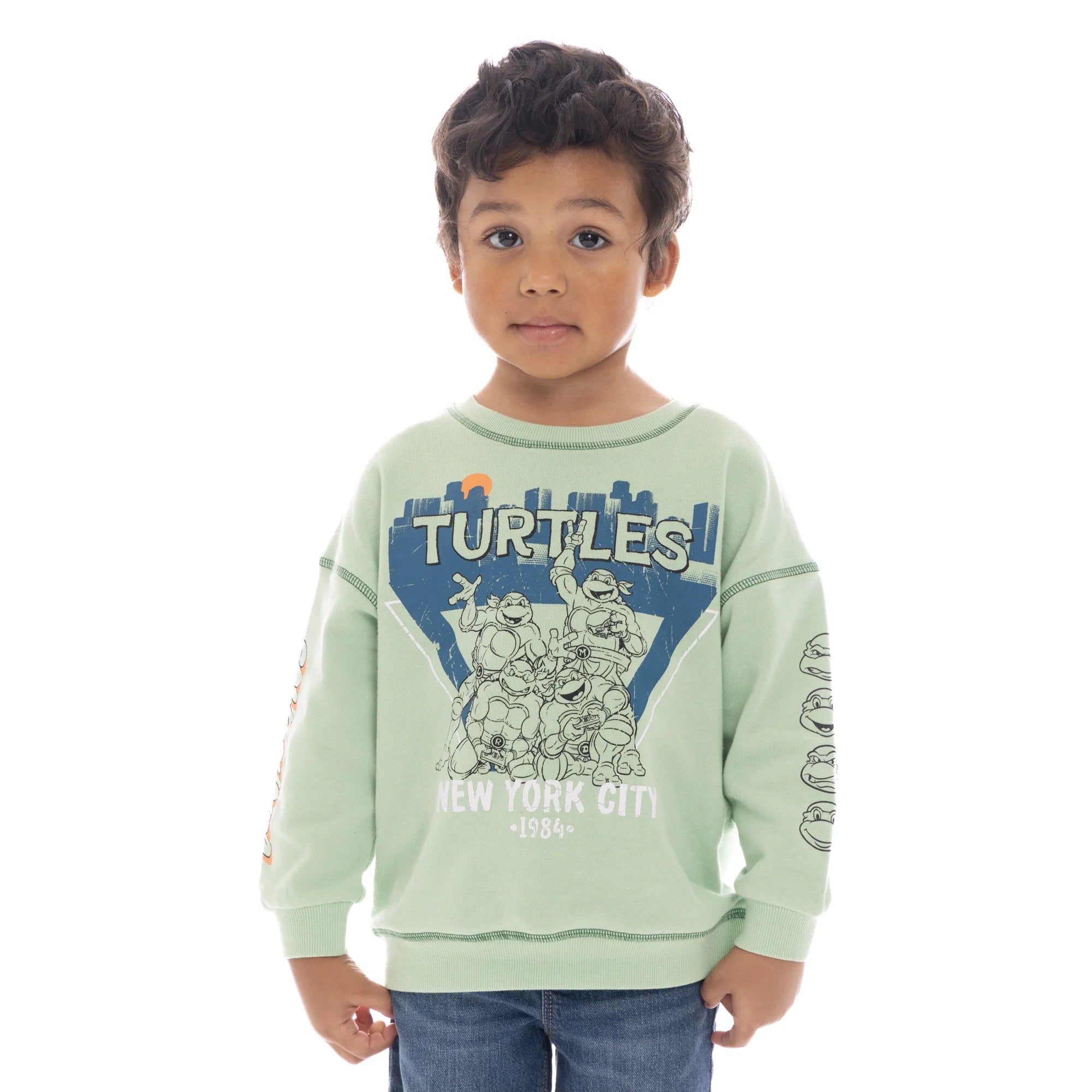 Teenage Mutant Ninja Turtles Toddler Boys Graphic Crewneck Sweatshirt, Sizes 12 Months-5T  |  WTWL731XA