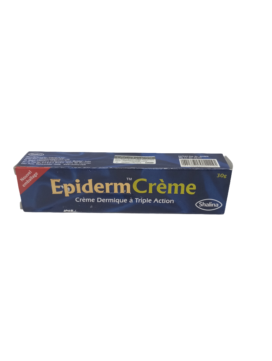 Epiderm Cream Triple Action Skin Cream Tube, 30g, Blue | LME2a