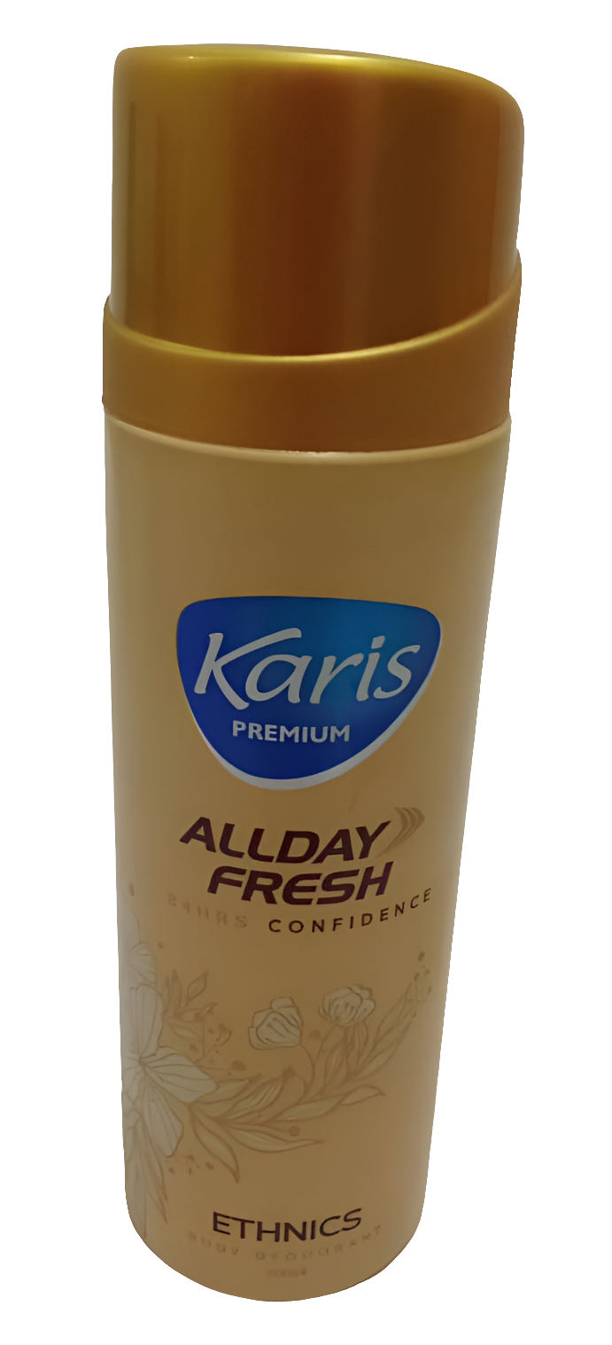 Karis Premium All Day Fresh Ethnics Body Deodorant 200ML, Gold | TNB9c