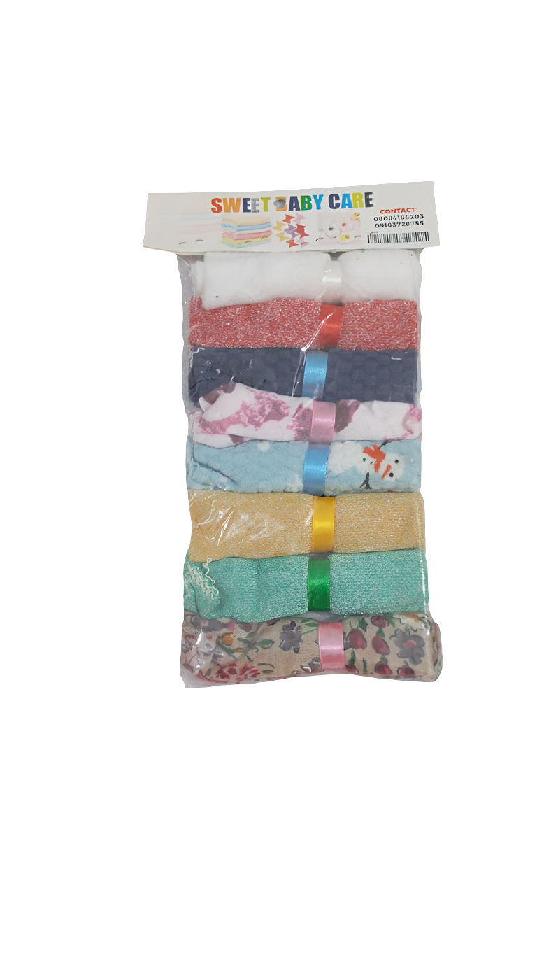 Sweet baby Care 8in1 Face Towel  (Washcloth) | GOM43a