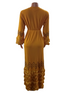 Superior Quality Long Gown (Dress) for Ladies 3XL, Gold | GBN4b
