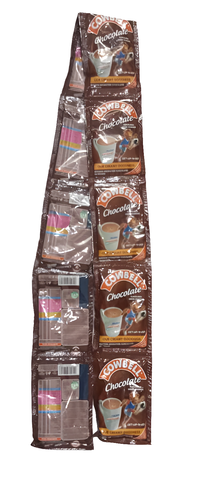 A Roll of Cowbell Chocolate Flavoured drink, 10pcs/Roll or 5pcs/Half-Roll, 5g pkt | UCM2a