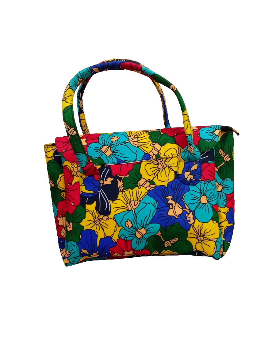Ankara Madam Hand Bag, Multi Colour | BST11a