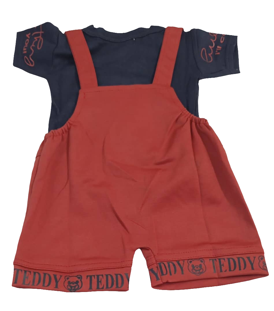 Up and Down Teddy Teddy Baby Wear, Blue and Red| VBK10a