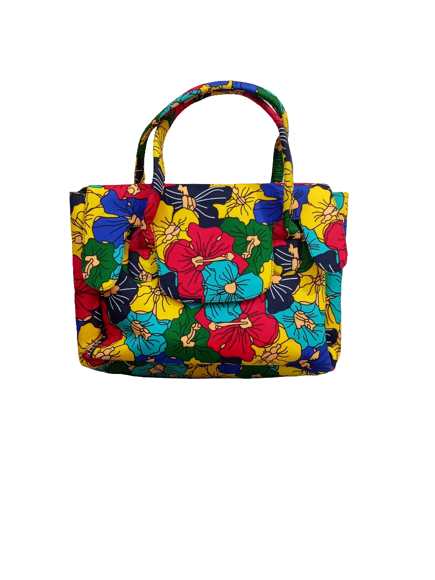 Ankara Madam Hand Bag, Multi Colour | BST11a