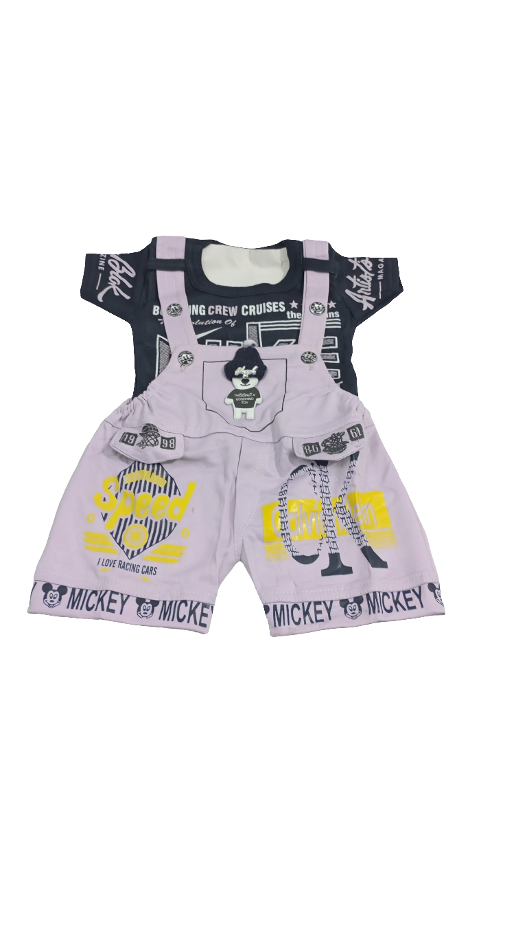 Up and Down Teddy Teddy Baby Wear, Blue and Purple| VBK10d