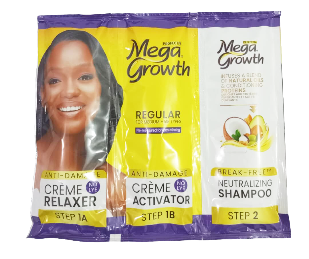 Mega Growth Regular Anti-Damage No Lye Creme Activator For Medium Hair Types, 178g | UGM4a
