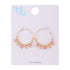 Time and Tru Women's Goldtone Hoops with Polished and Pink Heart Charm Drops  |   WTWL1096XA