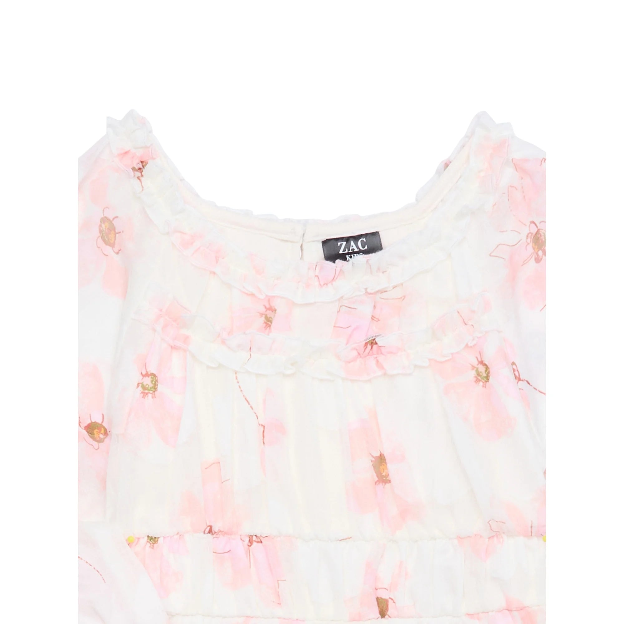 Zac Kids Girls Ruffle Floral Print Dress, Sizes 4-18  | WTWL420XA