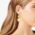 Time and Tru Women's Goldtone Textured Heart Cascading Earrings  |   WTWL1097XA