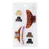 Time and Tru Women's Hair Claw Clip 6-Pack Set Brown Black |  WTWL855XA
