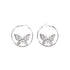 No Boundaries Butterfly Hoop Earrings | WTWL293XA