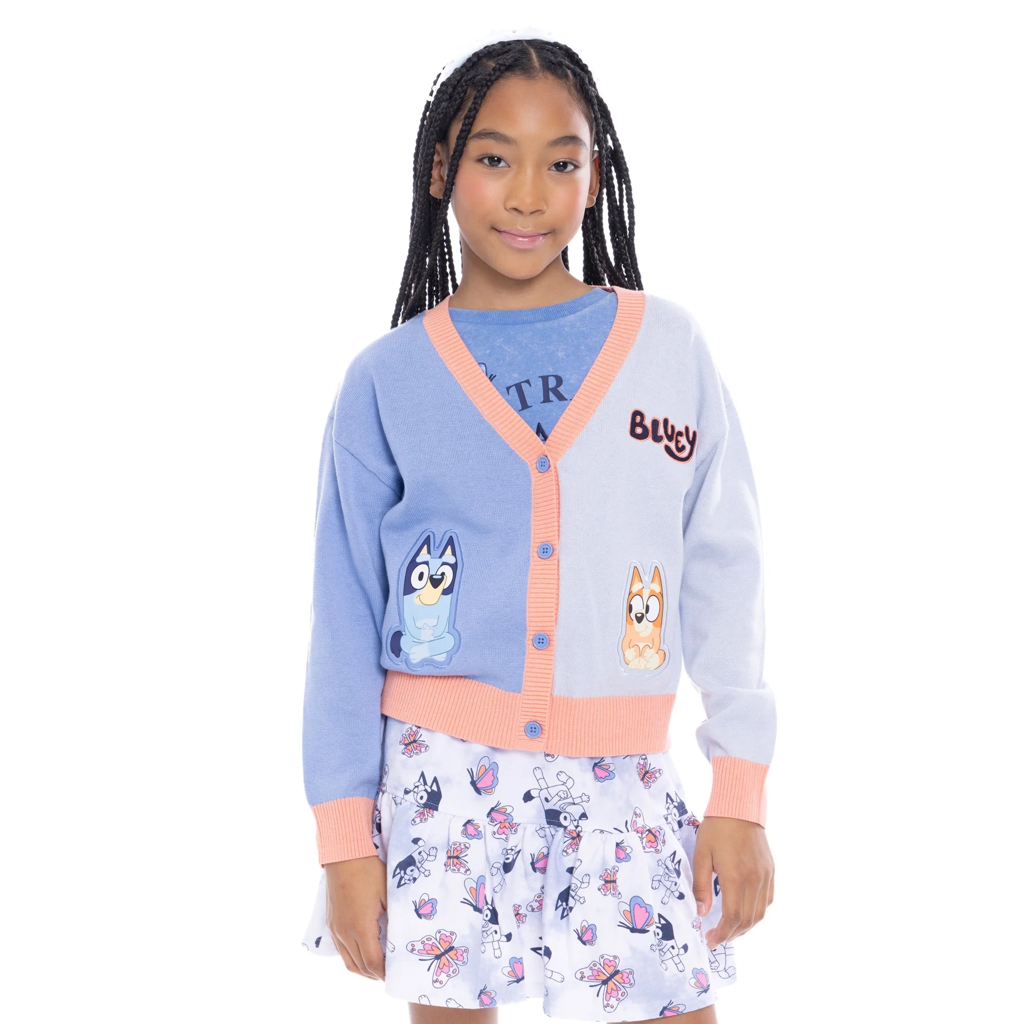 Bluey Girls Allover Print Pull-On Skirt, Sizes 4-16 | WTWL805XA