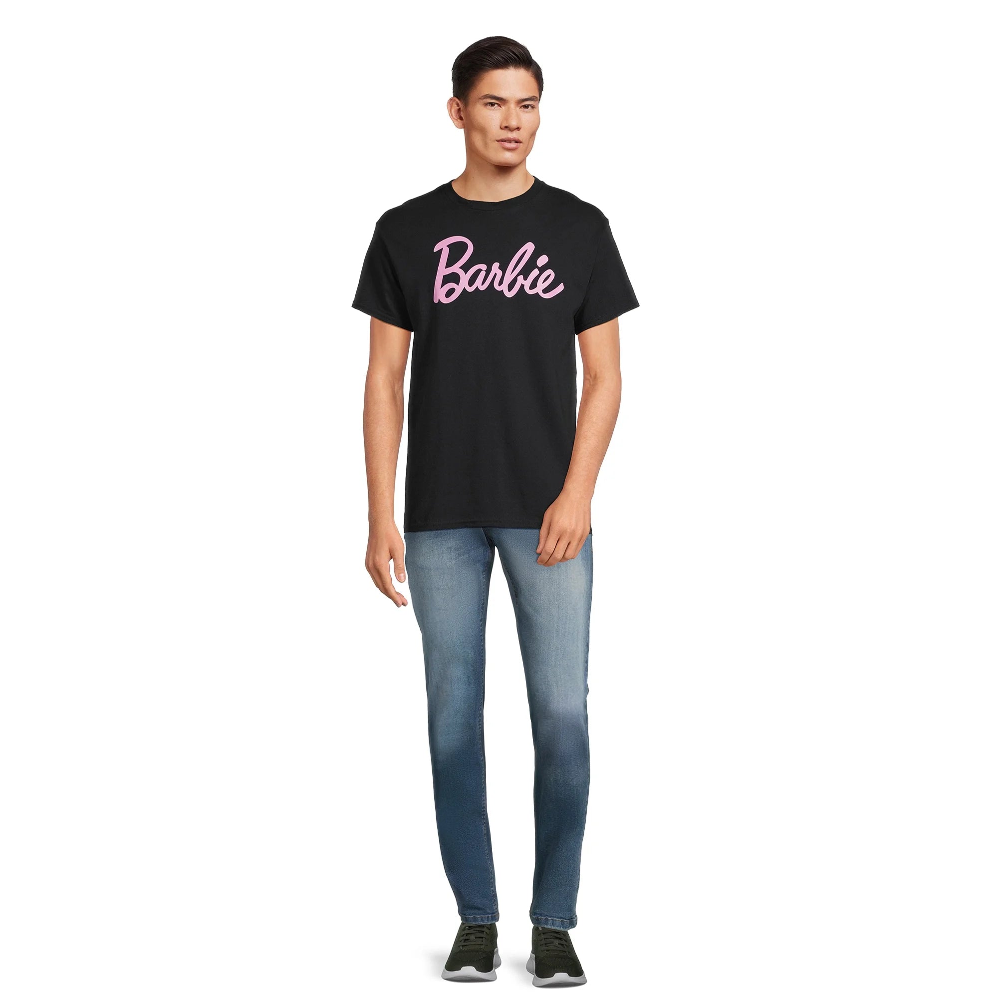 Barbie Men's Logo Graphic Tee with Short Sleeves, Sizes S-3XL|  WTWL921XA