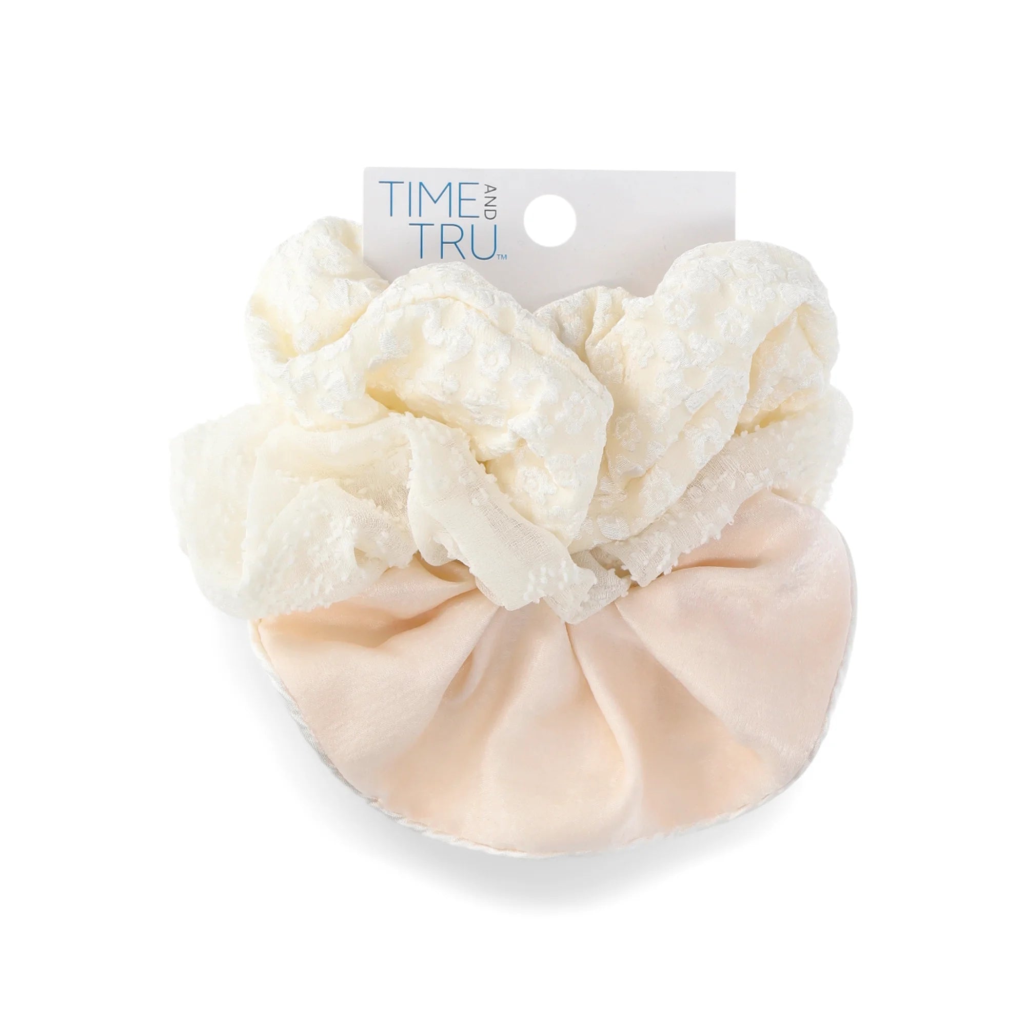 Time and Tru Women's Hair Ties, 3-Pack, Ivory |  WTWL857XA