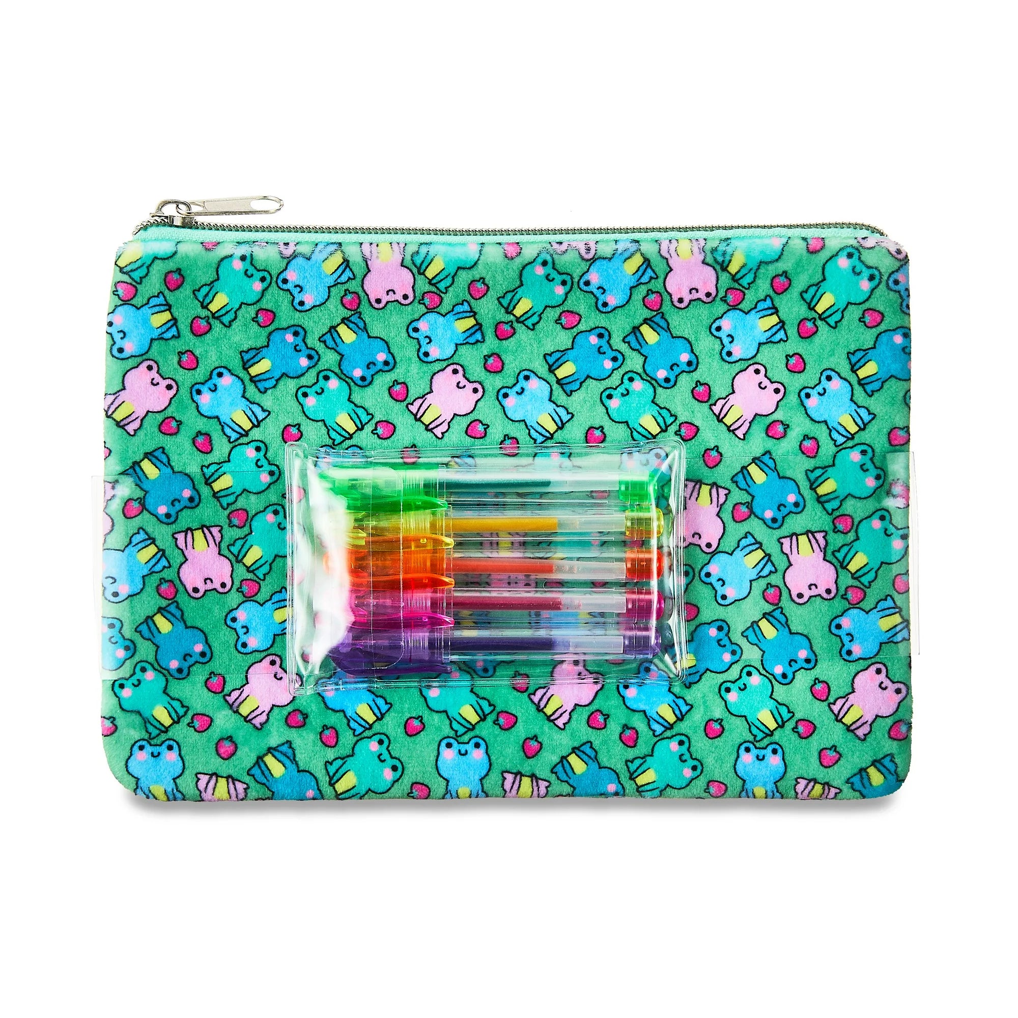 Easter Multicolor Frog Pouch with Pens, by Way To Celebrate | WTWL905XA
