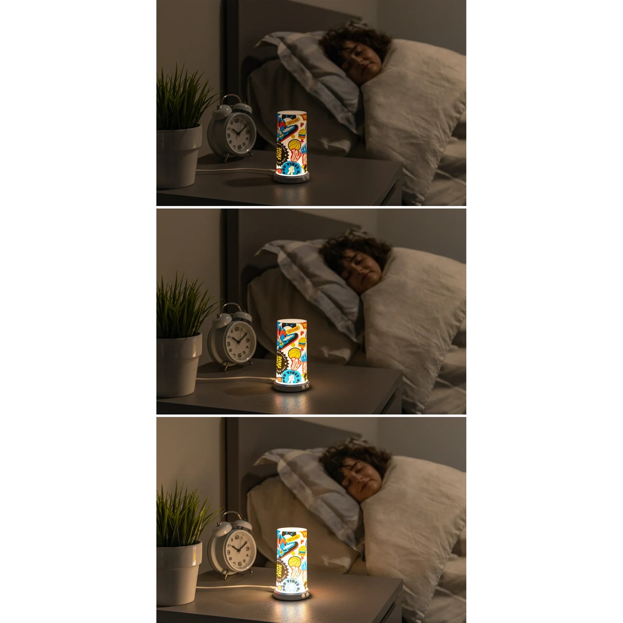 Disney Mickey and Minnie Color-Changing LED Tabletop Lamp, Dimmable, |  WTWL864XA