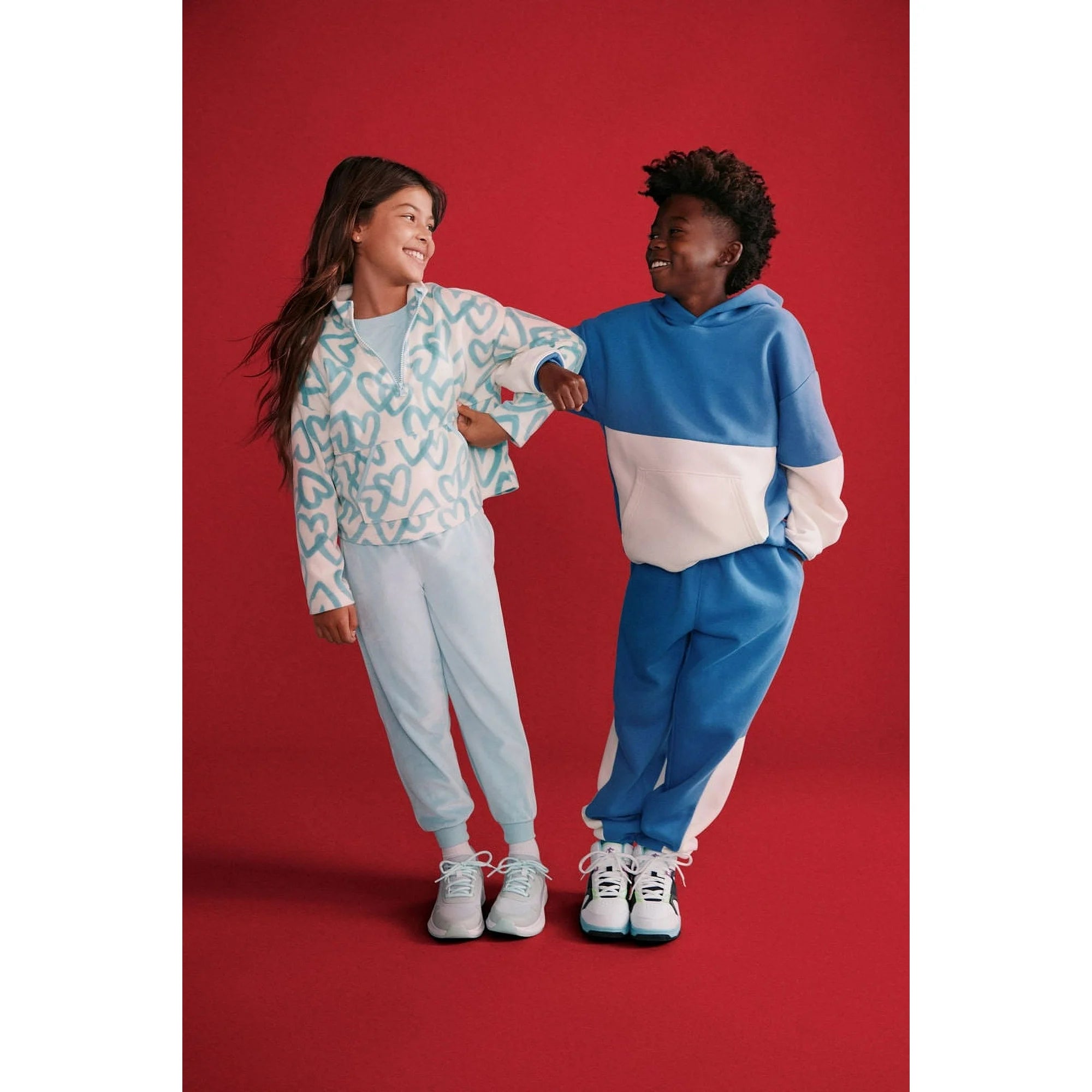 Athletic Works Little Girl & Big Girl Mesh Jogger Lace Up Sneakers |   WTWL1068XA