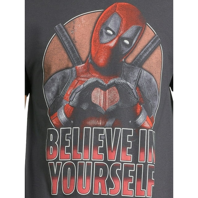 Deadpool Men's Believe in Yourself Graphic Tee, Sizes S-3XL | WTWL920XA