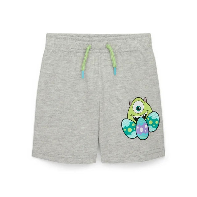 Monsters Inc Toddler Easter Graphic Print Tee and Shorts Set, 2-Piece, Sizes 12 Months-5T  | WTWL950XA