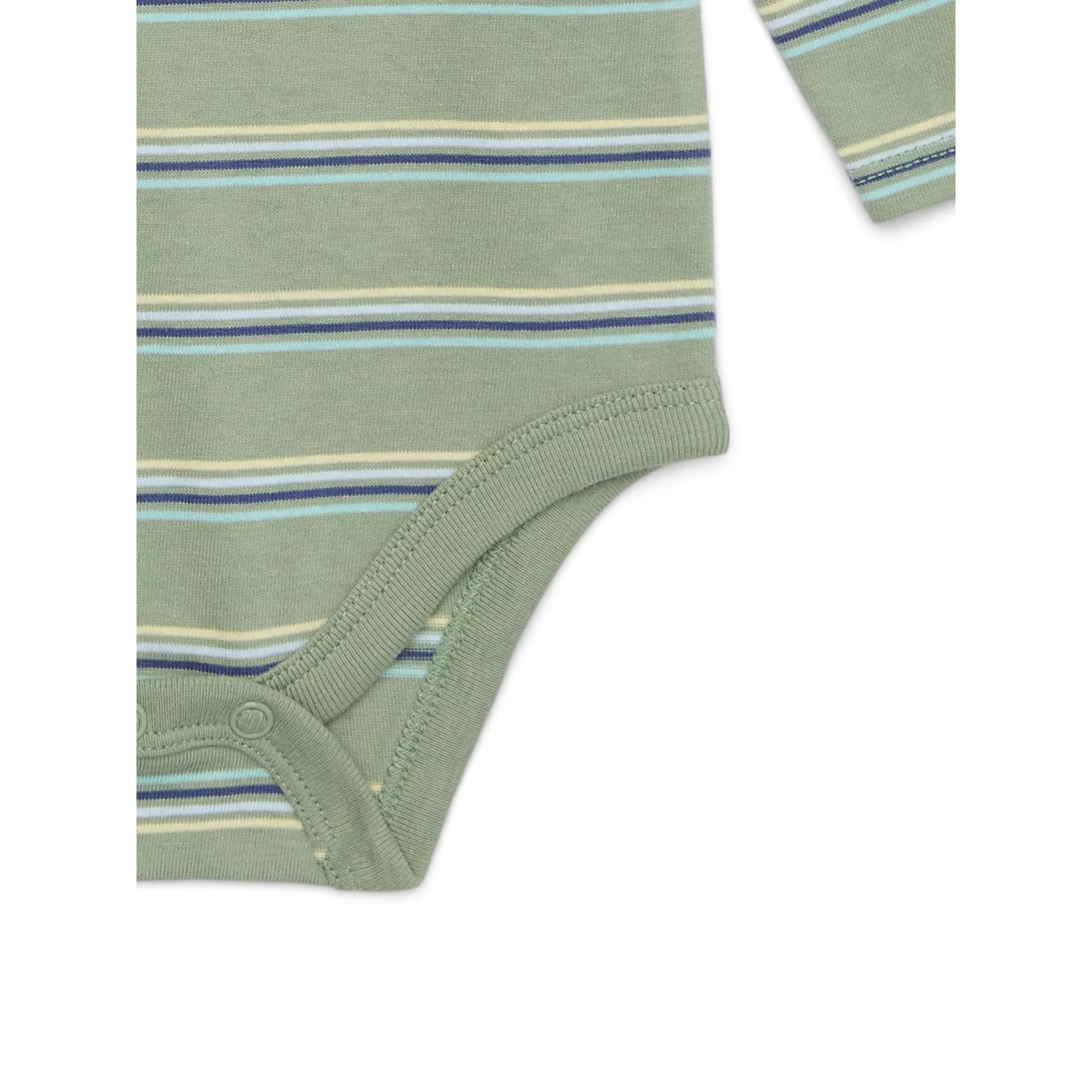 Garanimals Baby Boy Long Sleeve Striped Jersey Bodysuit with Pocket, Sizes 0-24 Months | WTWL833XA