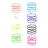 Scunci No Damage Elastic Ponytail Hair Ties, Multicolor, 30 Count |  WTWL1112XA