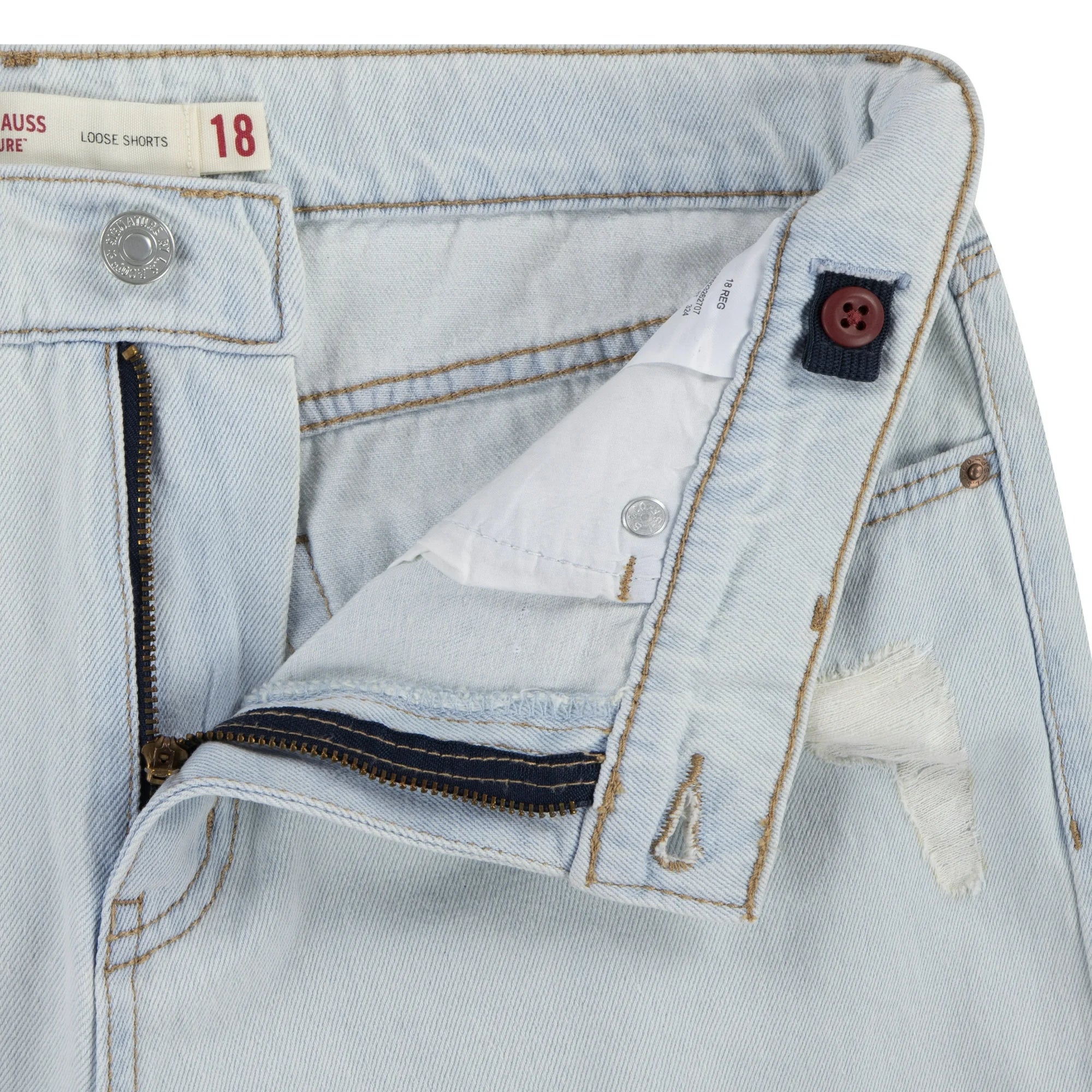 Signature by Levi Strauss & Co. Girls Loose Denim Shorts, Sizes 5-18  |  WTWL971XA