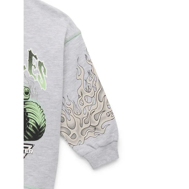 Monster Jam Toddler Boys Graphic Crewneck Sweatshirt, Sizes 12 Months-5T | WTWL729XA