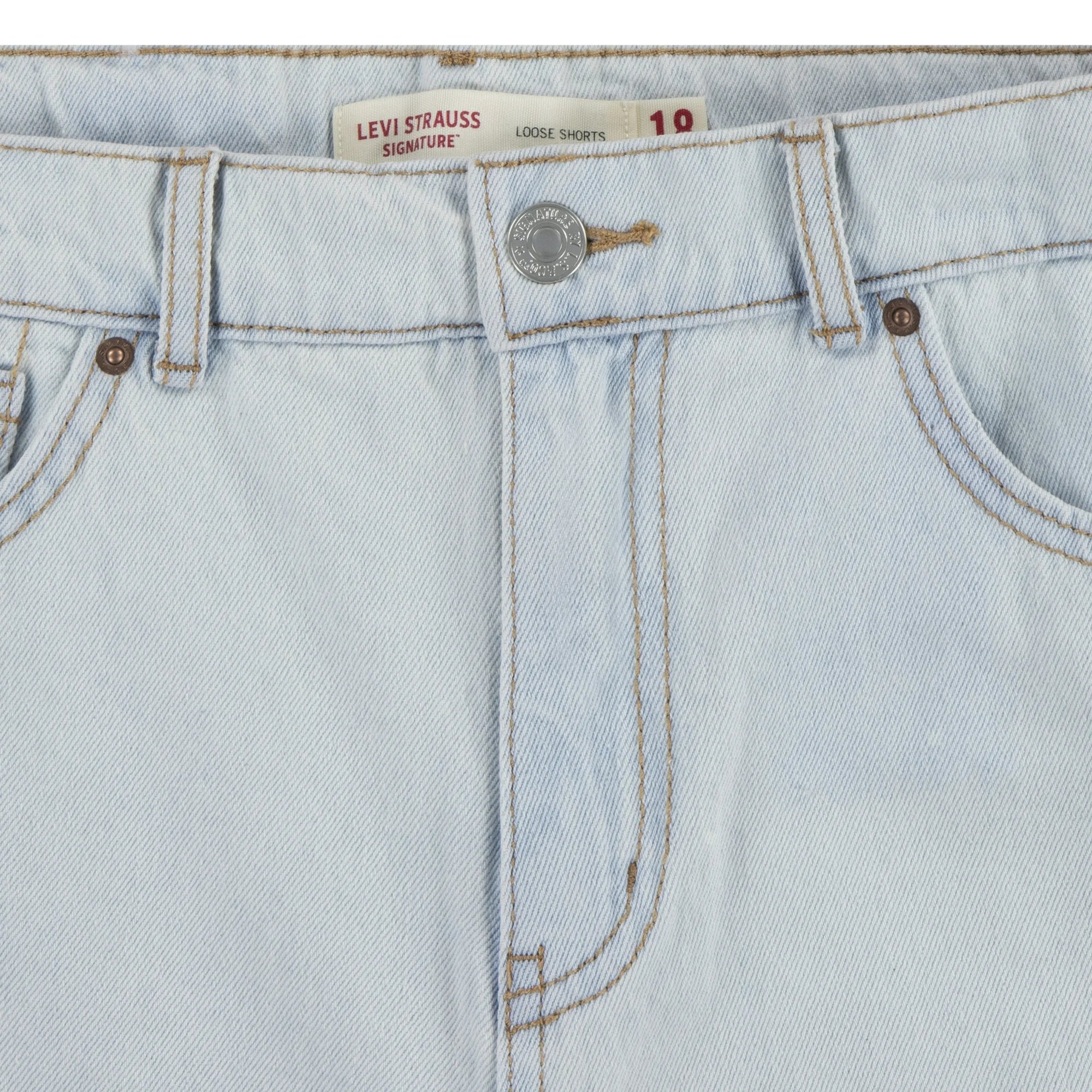 Signature by Levi Strauss & Co. Girls Loose Denim Shorts, Sizes 5-18  |  WTWL971XA
