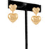 Time and Tru Women's Goldtone Polished Double Heart Earring  |   WTWL1107XA