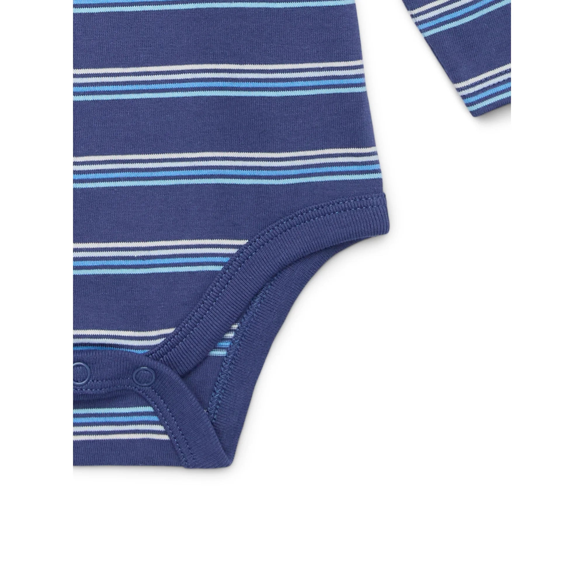 Garanimals Baby Boy Long Sleeve Striped Jersey Bodysuit with Pocket, Sizes 0-24 Months | WTWL830XA