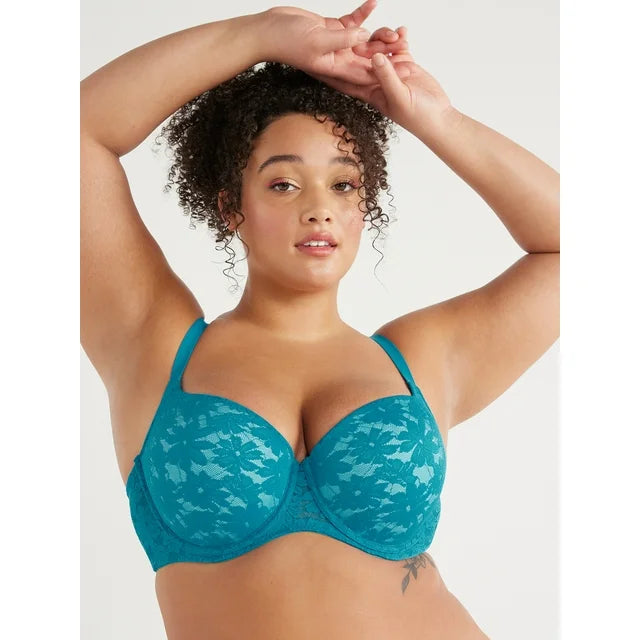 No Boundaries Women's All Over Lace Push Up Bra with Sugarcup™,  |   WTWL1122XA