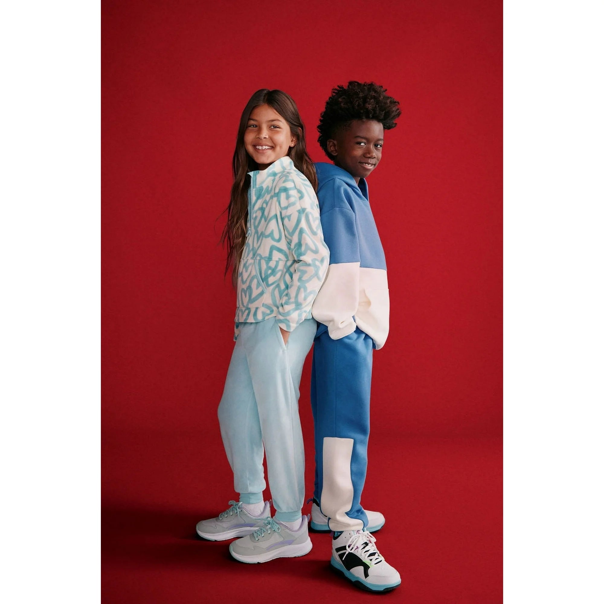 Athletic Works Little Girl & Big Girl Mesh Jogger Lace Up Sneakers |   WTWL1068XA