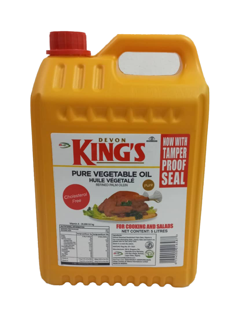 Devon Kings Pure Vegetable Oil, 5Litres | 2SBS3a-GDS