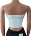 Faded Rose White Tube Tank Top for Ladies | RSSJ27