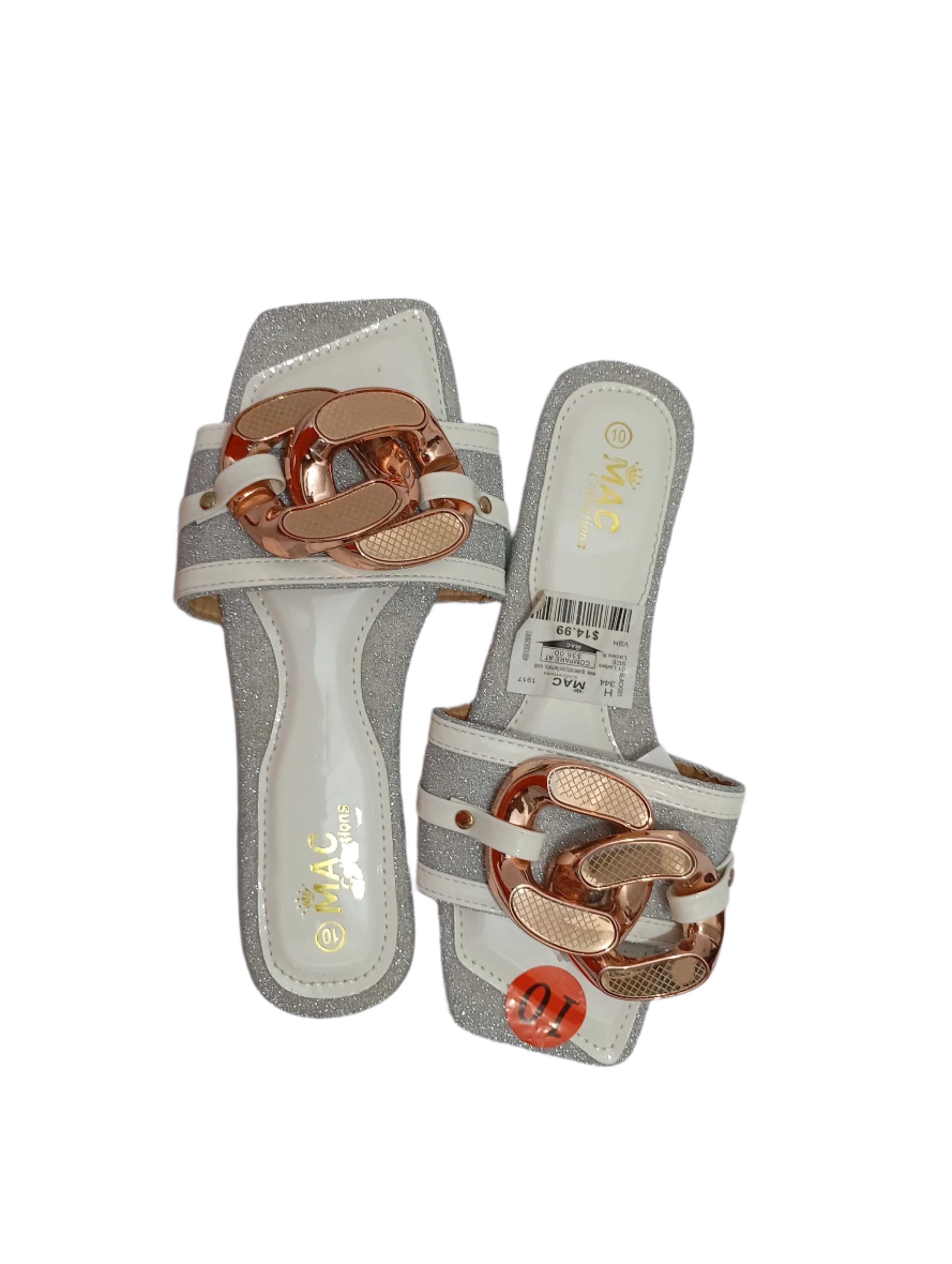 Fancy Mac 100% Chain Slippers Shoe | DNY4c