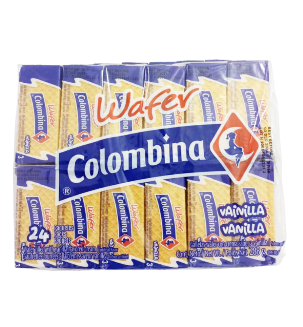 Wafer Colombia Vanilla Vanilla, 288g | GMP8a