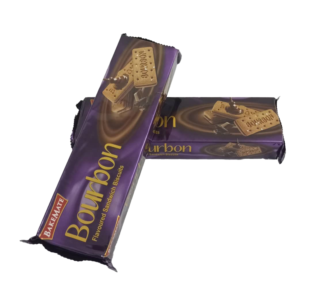 Bakemate Bourbon Flavoured Sandwich Biscuit, 175g | GMP10a
