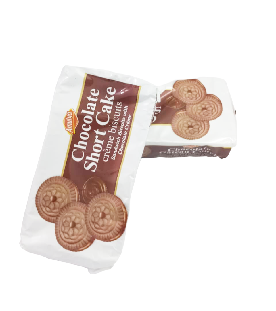 Amulya Chocolate Shortcake Sandwish Biacuits, Brown, 160g |GMP27a