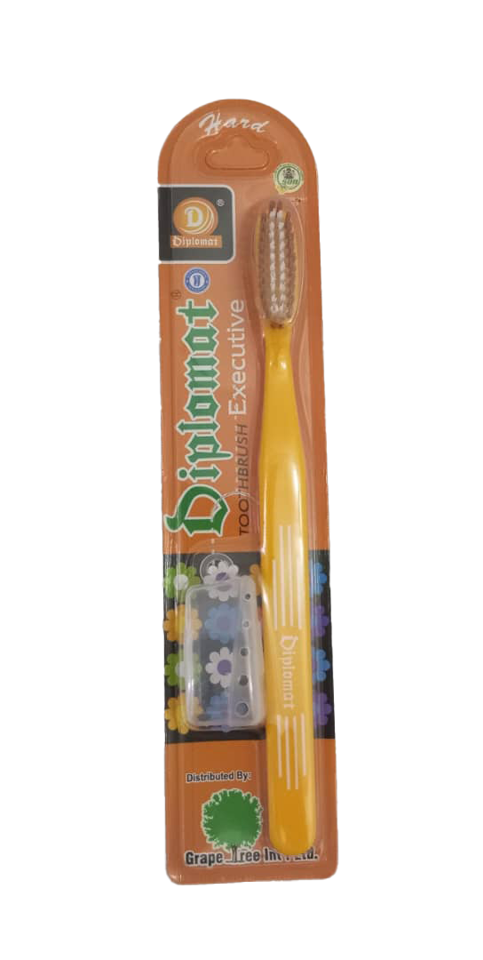 Hard Diplomat Toothbrush Executive, Yellow | EVG40b