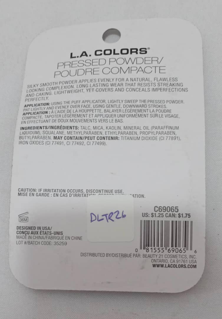 LA Colors Pressed Powder (C69065 Toffee) | DLTR26