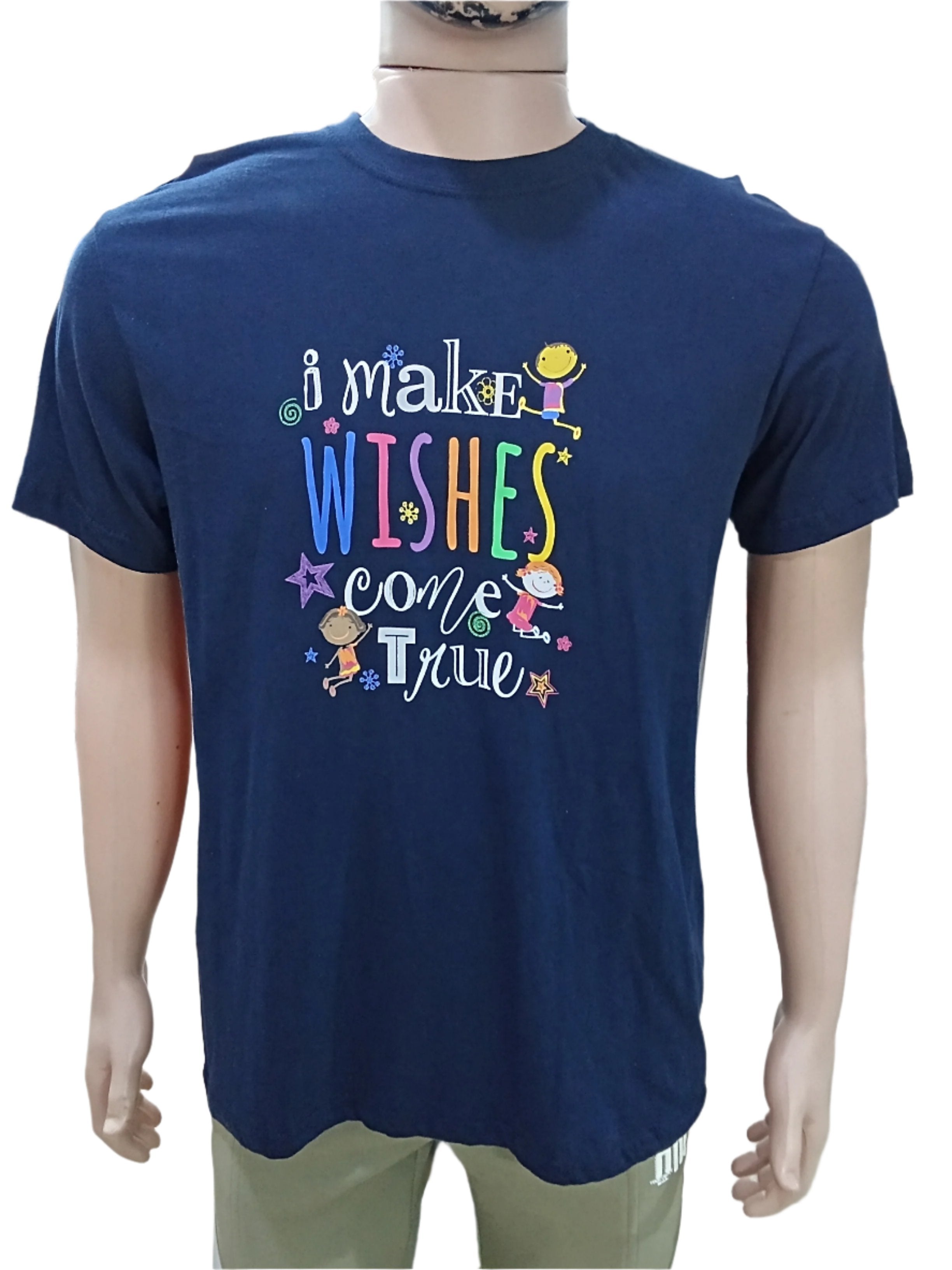 I Make Wishes Come True Blue Polo T-Shirt (Unisex) | GWDL13