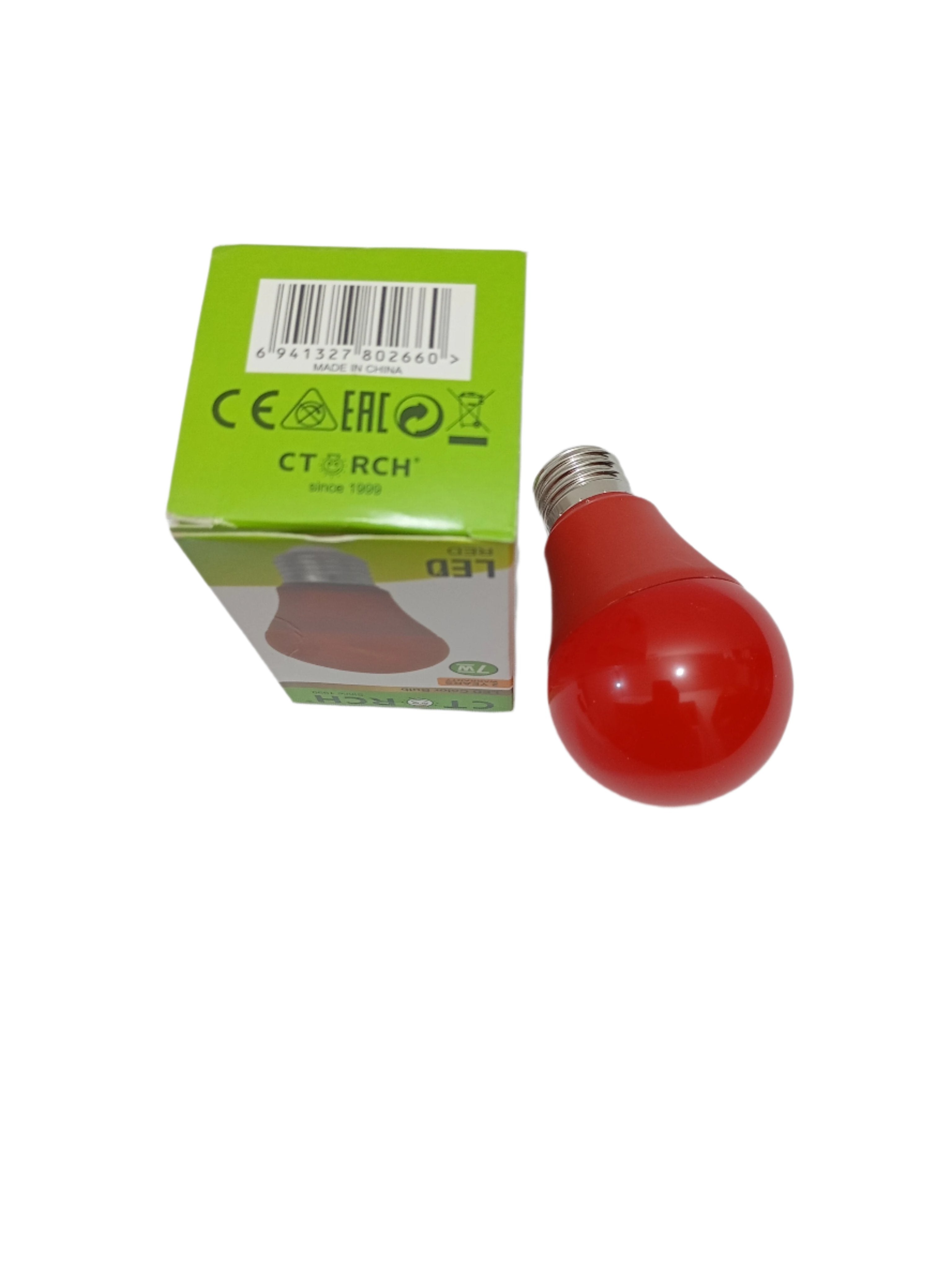 CTorch LED Color Light Bulb 7W Red | CVE2a