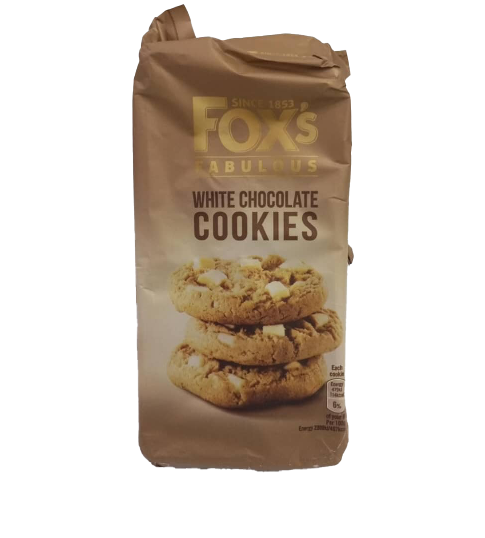 Since 1853 Fox's Fabulous White Chocolate Cookies, 175g | GMP11b