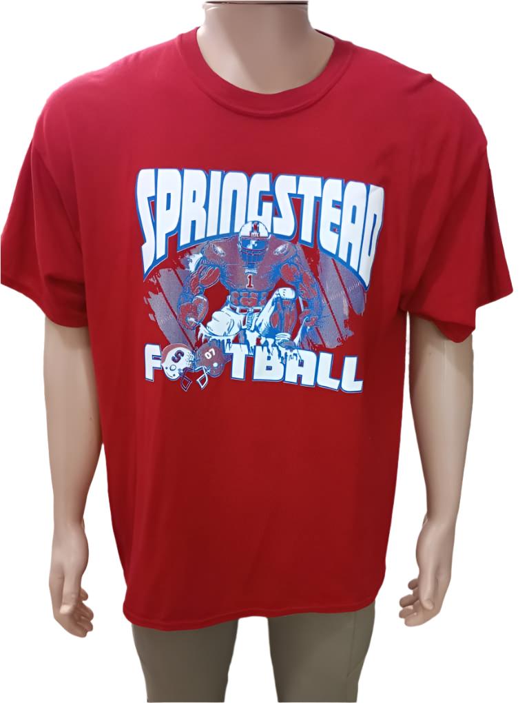 SpringStead Foodball Action Figure Red Polo T-Shirt for Men | GWDL30